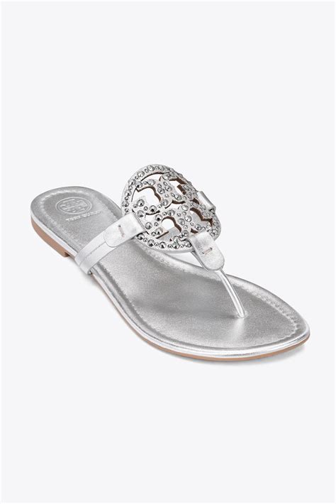 tory burch miller sandals wholesale|Tory Burch embellished miller sandals.